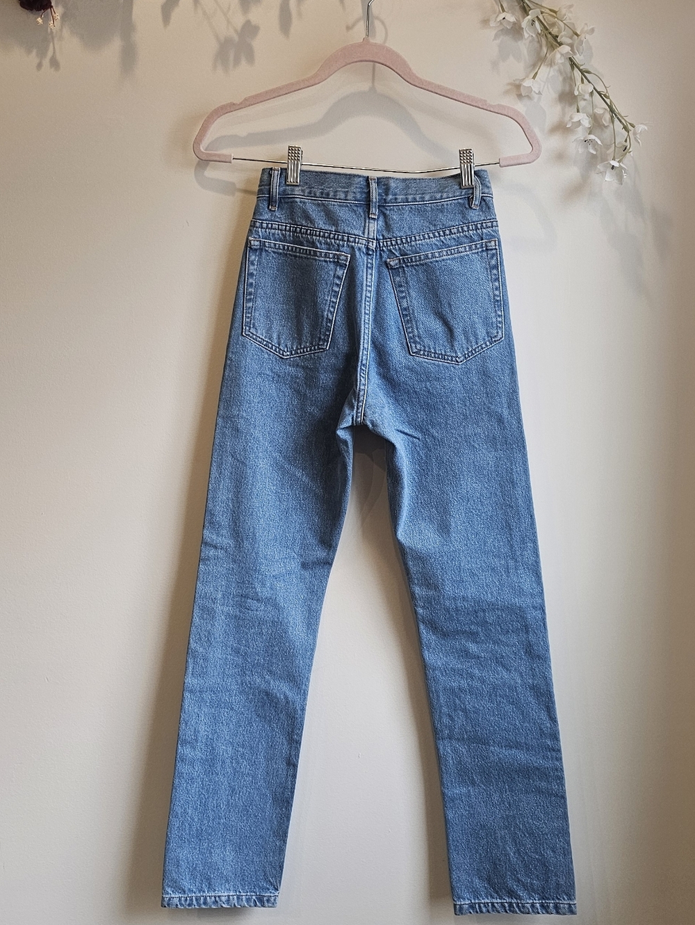 BNWT A.P.C. Jean Standard Straight Jeans - Light Blue 100% Cotton Denim Size 24 - Picture 3 of 7